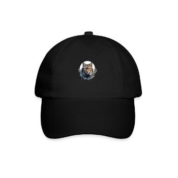 Luchs für Luchs Liebhaber und Luchs Fans - Baseballkappe - Schwarz/Schwarz - Vorne