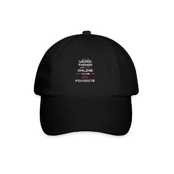 Vêtements de connexion uniques pour les couples en ligne - Casquette classique - noir/noir - Devant