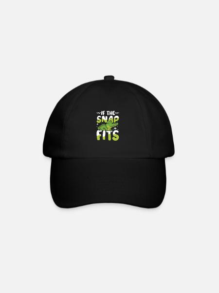 If The Snap Fits Krokodil Alligator für Krokodil - Baseballkappe - Schwarz/Schwarz