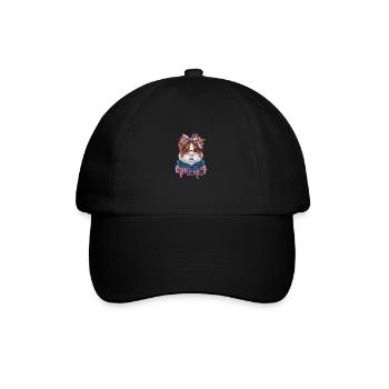 Best Guinea Pig MOM Meerscheinchen Mama - Baseballkappe - Schwarz/Schwarz - Vorne