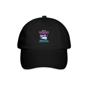 Sewing Machine Seamstress - Baseball Cap - black/black - Front