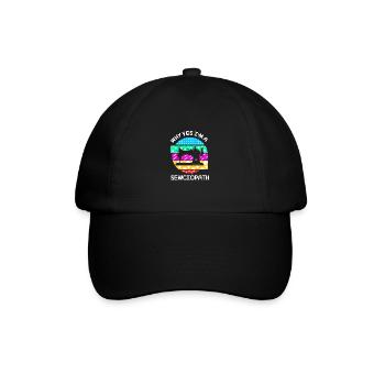 Sewing Machine Seamstress - Baseball Cap - black/black - Front