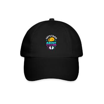 Gender Reveal Babyshower Taco - Baseball Cap - black/black - Front