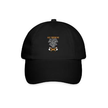 Axe Throw - Baseball Cap - black/black - Front