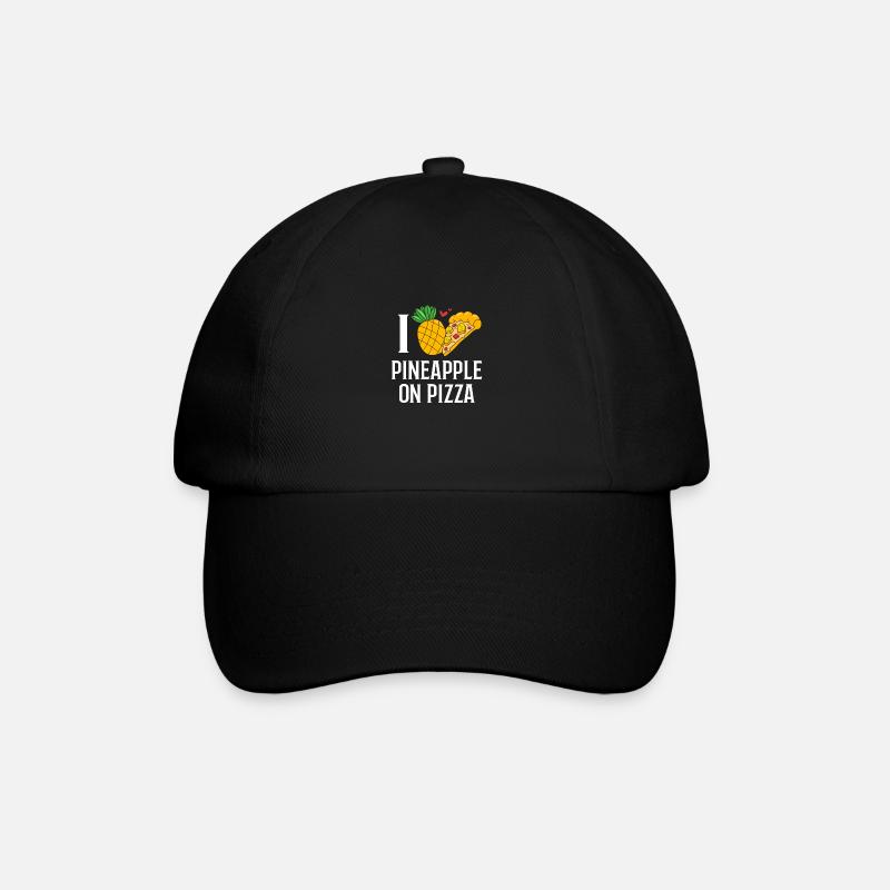 Pizza Hawaii Pizza Ananas - Baseballkappe - Schwarz/Schwarz