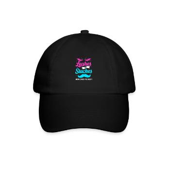 Weihnachten Gender Reveal Neugeborenes Babysprüche - Baseballkappe - Schwarz/Schwarz - Vorne