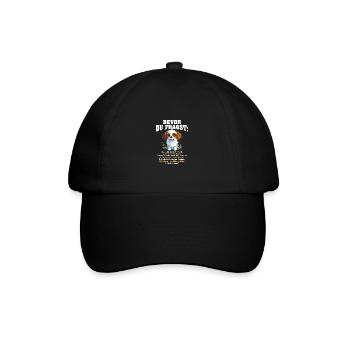 Bevor Du Fragst Das Ist Mein Hund - Baseballkappe - Schwarz/Schwarz - Vorne