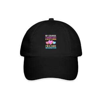 Cake Tartlet Decoration Cake - Baseball Cap - black/black - Front