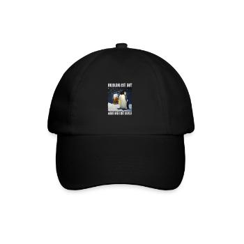 Bildung Ist Gut Aber Bier Ist Guter Pinguin - Baseballkappe - Schwarz/Schwarz - Vorne