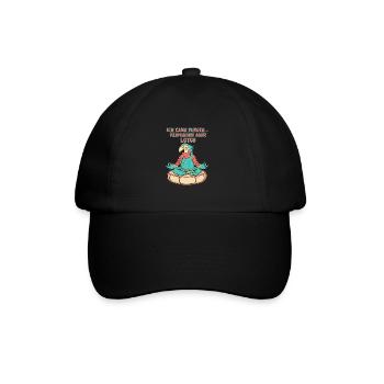 I can fly, but prefer lotus - Baseball Cap - black/black - Front