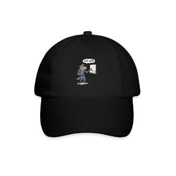 Vollmond-Termin? Ich hab doch keine Zeit ! - Baseballkappe - Schwarz/Schwarz - Vorne