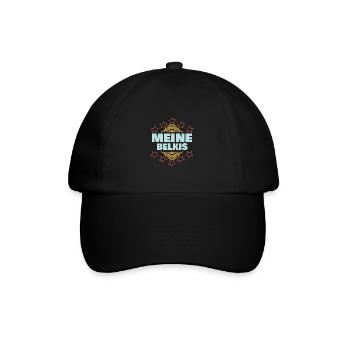 Belkis als Mädchen - Baseballkappe - Schwarz/Schwarz - Vorne