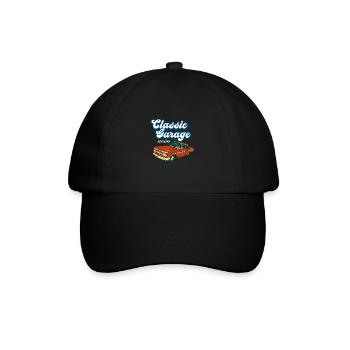 Retro Graphic Car Lover Car Mechanic Vehicle Techn - Baseballkappe - Schwarz/Schwarz - Vorne