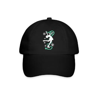 Figure skating Ice skating Ice dance figures - Baseball Cap - black/black - Front