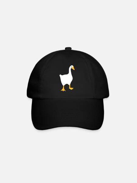 Sehr böse weiße Gans - Baseballkappe - Schwarz/Schwarz
