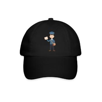 Poste fonctionnaire facteur - Casquette classique - noir/noir - Devant