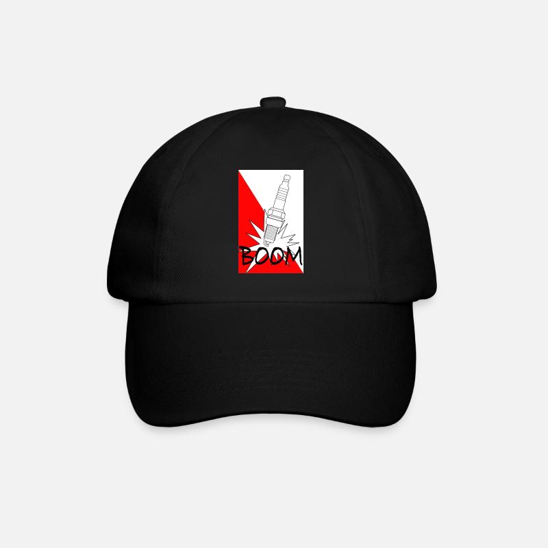 Bougie d’allumage - Casquette classique - noir/noir