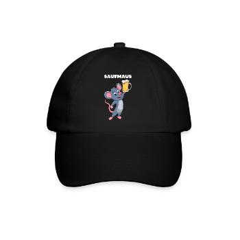 Alkohol saufen betrunken Bier Geschenk - Baseballkappe - Schwarz/Schwarz - Vorne