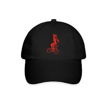 Radtour auf der Osterinsel (rot) - Baseballkappe - Schwarz/Schwarz - Vorne