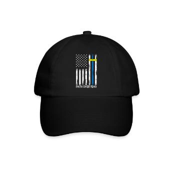 La foi sur la peur Ukraine Amérique Jésus Religion - Casquette classique - noir/noir - Devant