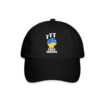 Ukraine - Baseballkappe - Schwarz/Schwarz - Vorne