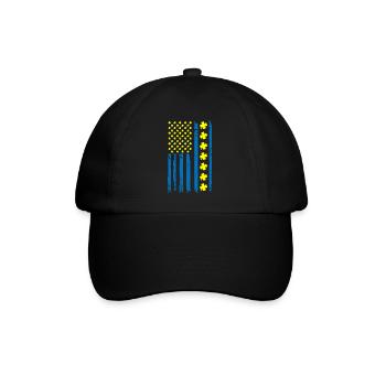 Ukraine Amérique Drapeau Cloverleaf - Casquette classique - noir/noir - Devant