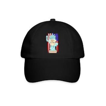Gnome Of Liberty - Baseball Cap - black/black - Front
