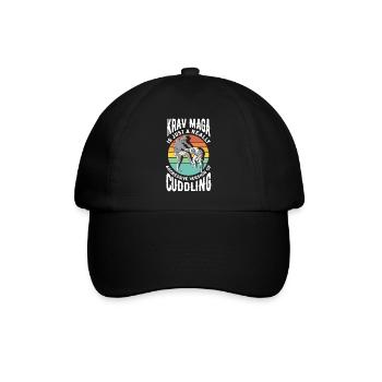 Martial Arts Self Defense Krav Maga Funny Quote - Baseballkappe - Schwarz/Schwarz - Vorne