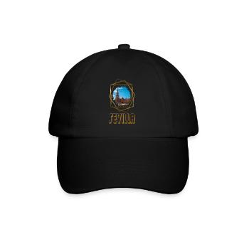 Séville Espagne Ville Skyline Accueil Amour Or - Casquette classique - noir/noir - Devant