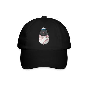 Mole Baseball - Casquette classique - noir/noir - Devant