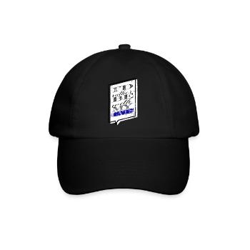 Cute Animal Love Joke Cat Long Sleeve Shirts - Baseball Cap - black/black - Front