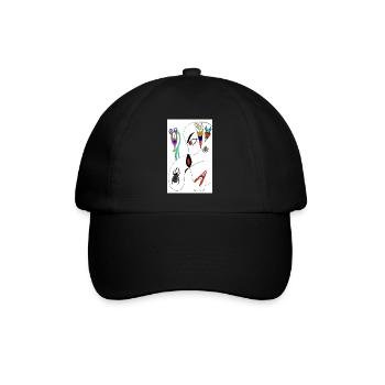 M Burns Head Spider - Baseball Cap - black/black - Front
