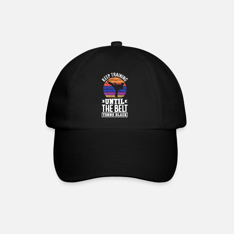 Continuez à vous entraîner jusqu’à ce que la ceinture devienne noire - Casquette classique - noir/noir