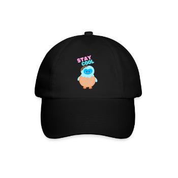 Stay cool Ice Cream Pingu - Baseball Cap - black/black - Front