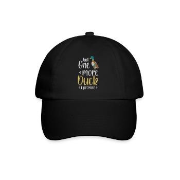 Duck Quack Flying Duck - Baseball Cap - black/black - Front