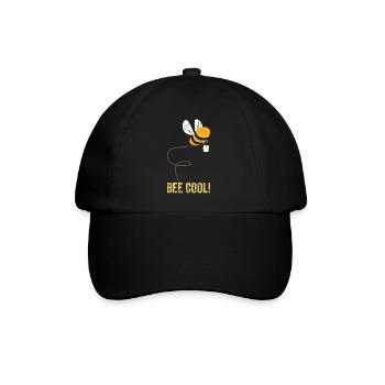Bee Cool Plant Insekten Imkerei lustige Zitate - Baseballkappe - Schwarz/Schwarz - Vorne