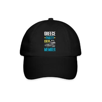 Greece Party Crew - Baseball Cap - black/black - Front