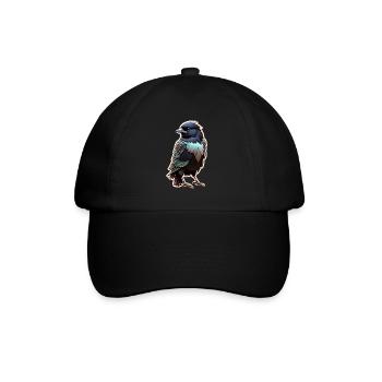 corbeau noir - oiseau - Casquette classique - noir/noir - Devant