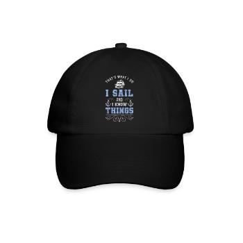 Sailboat Captain Beach Holiday - Baseball Cap - black/black - Front