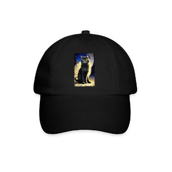 Chat | Animal de compagnie | Fan de chat | mignon | Chaton - Casquette classique - noir/noir - Devant