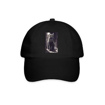 Chat | Animal de compagnie | Fan de chat | mignon | Chaton - Casquette classique - noir/noir - Devant