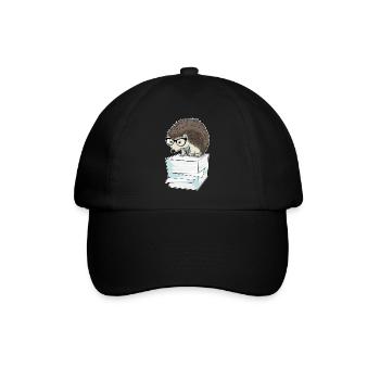 Bureau de la pile de papier du secrétaire hérisson - Casquette classique - noir/noir - Devant
