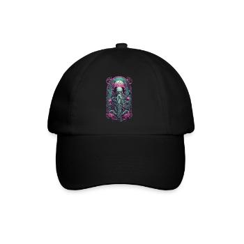 Occulte goule Kraken Monster Halloween Design - Casquette classique - noir/noir - Devant