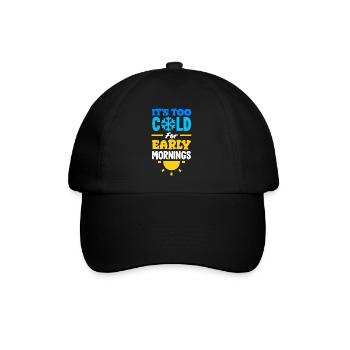 Il fait trop froid pour les petits matins Confortable - Casquette classique - noir/noir - Devant