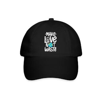 Faites l’amour, ne gaspillez pas l’activisme environnemental - Casquette classique - noir/noir - Devant