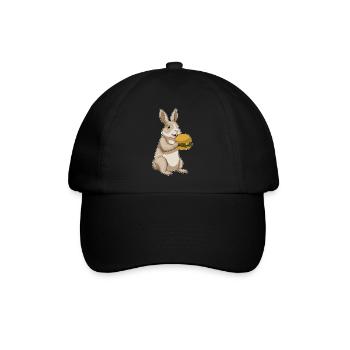 Bunny Cheeseburger - Baseball Cap - black/black - Front