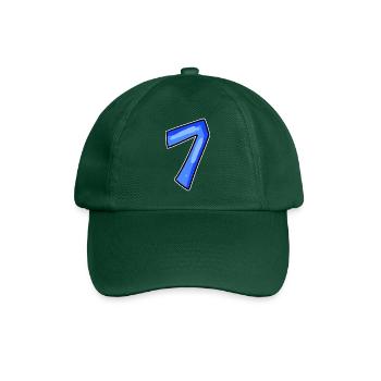 Zahl 7 Nummer - Baseballkappe - Flaschengrün - Vorne