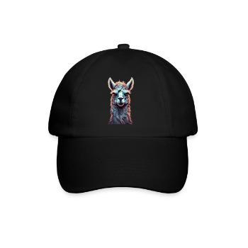 Gruseliges Halloween-partykostüm Zombie-lama - Baseball Cap - black/black - Front