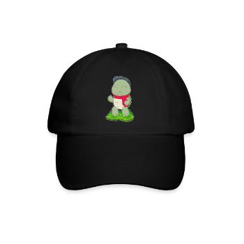 Turtle Winter Scarf - Baseball Cap - black/black - Front