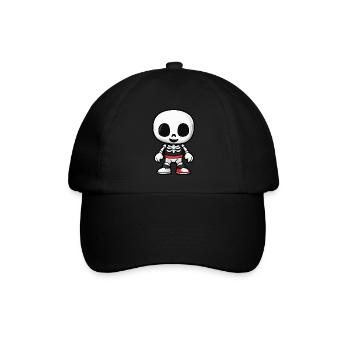 Skeleton Comic Halloween - Baseball Cap - black/black - Front